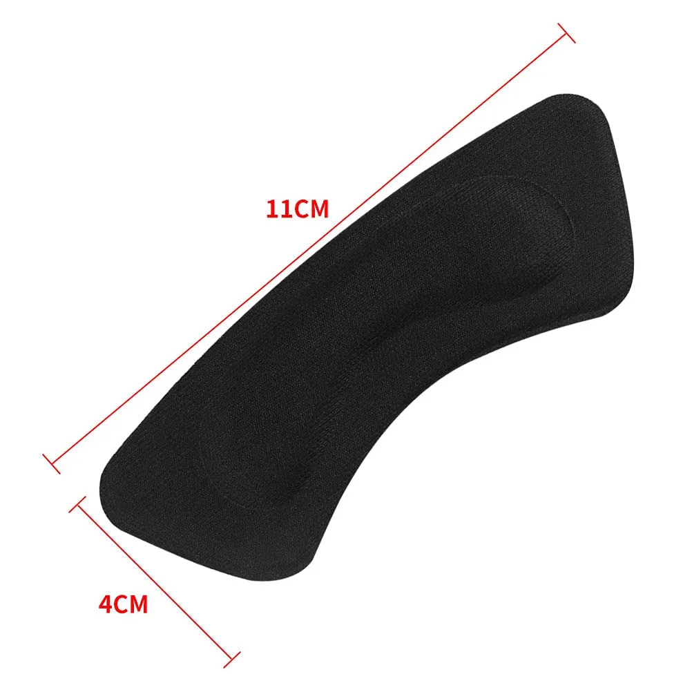 3 Pairs Soft Heel Grips, Heel Cushion Pads Heel Care Protectors Heel Liner Foot Shoe Insoles Stickers (Transparent, Black, Beige)