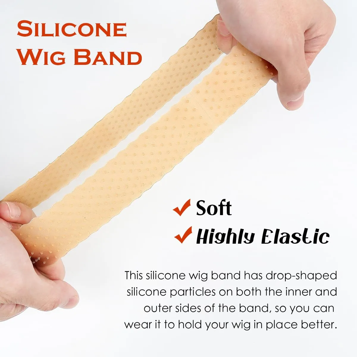 3 Pcs Wig Grip Band & Cap for Glueless Wig
