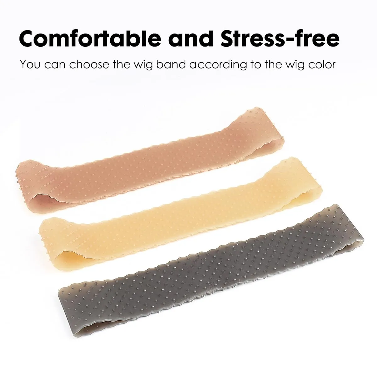 3 Pcs Wig Grip Band & Cap for Glueless Wig