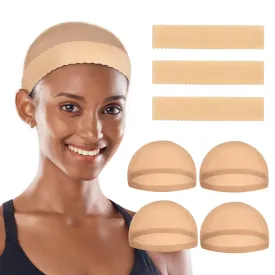 3 Pcs Wig Grip Band & Cap for Glueless Wig