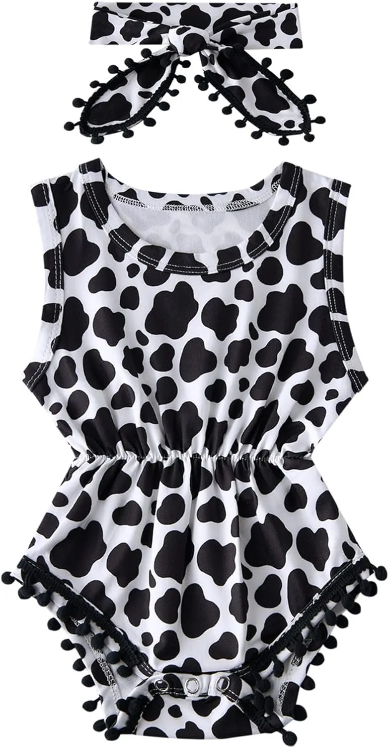 Ahegao 0-24 Months Baby Floral Romper Toddlers Outfits Infant Playsuits   Headband Jumpsuit