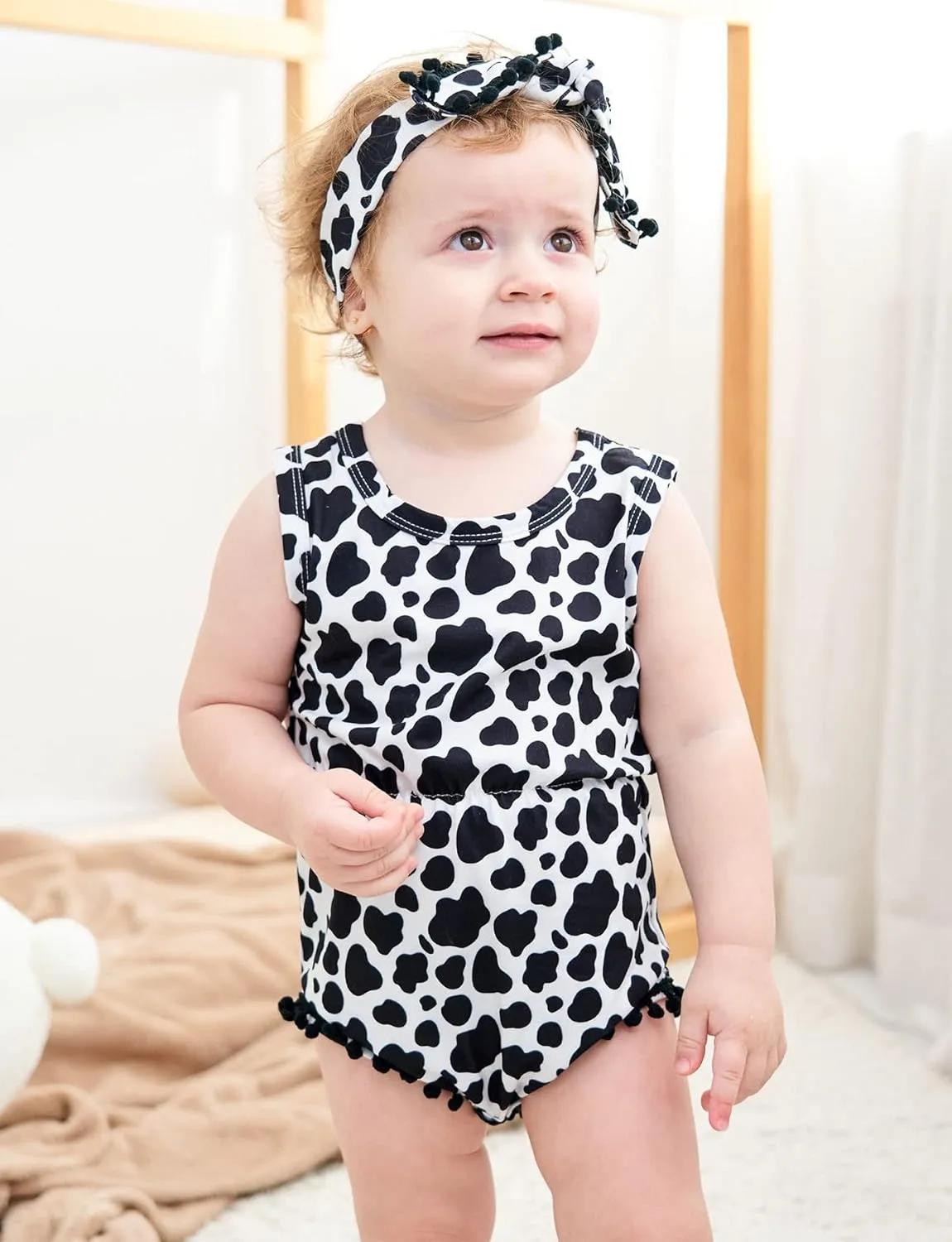 Ahegao 0-24 Months Baby Floral Romper Toddlers Outfits Infant Playsuits   Headband Jumpsuit