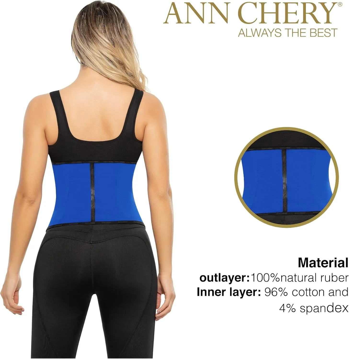 Ann Chery Corset Waist Trainer for Womens Weight Loss - Colombian Waist Cincher - 2 Hook Latex Body Shaper - Edition 2026
