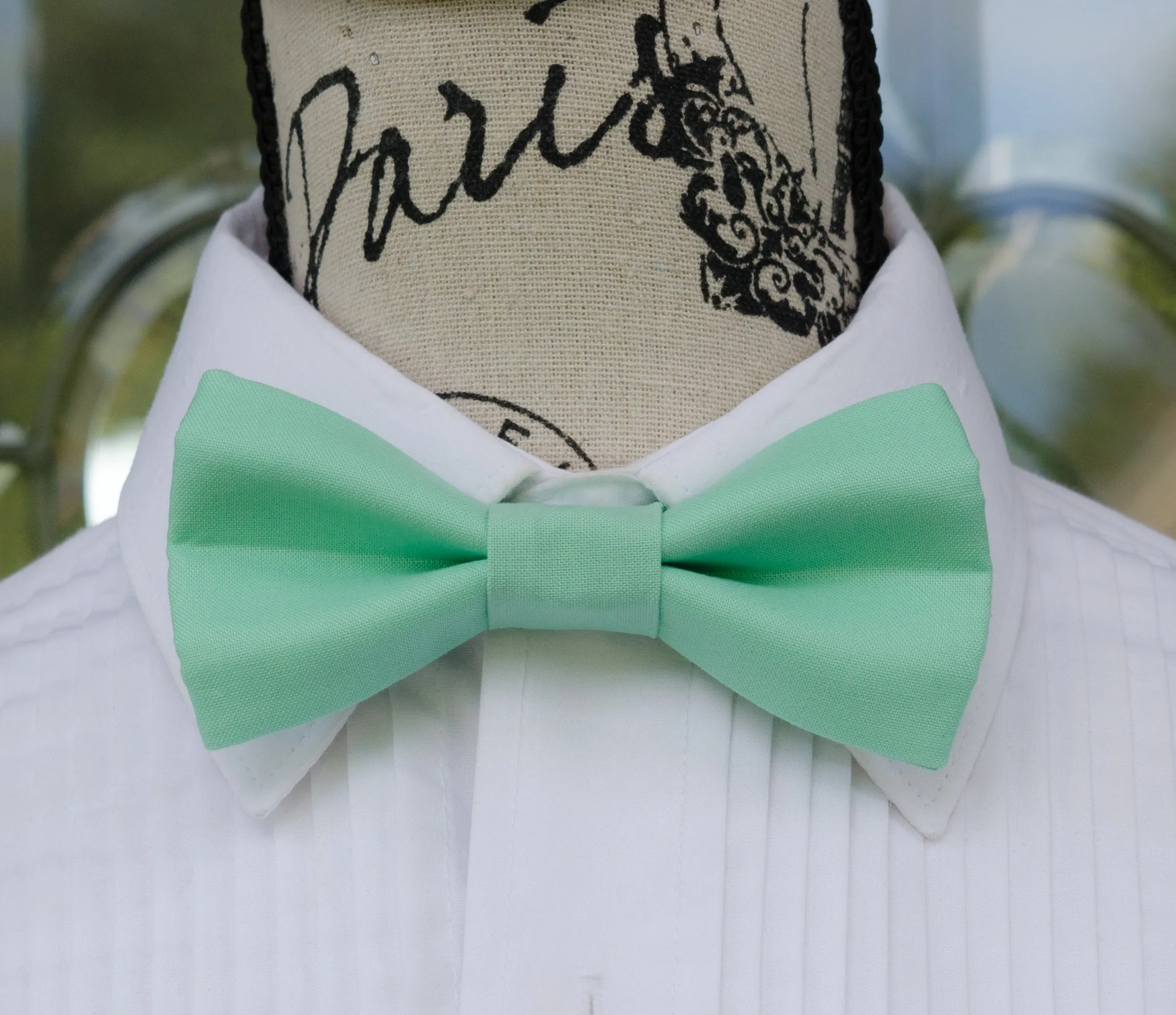 Aqua Green Bow Tie and/or Suspenders (65)