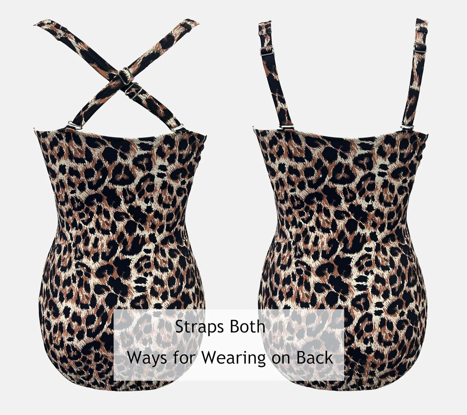 Aqua Regina Plus Size Swimsuit for Women One Piece Bathing Suit Ruched Tummy Control Adjustable Swimwear