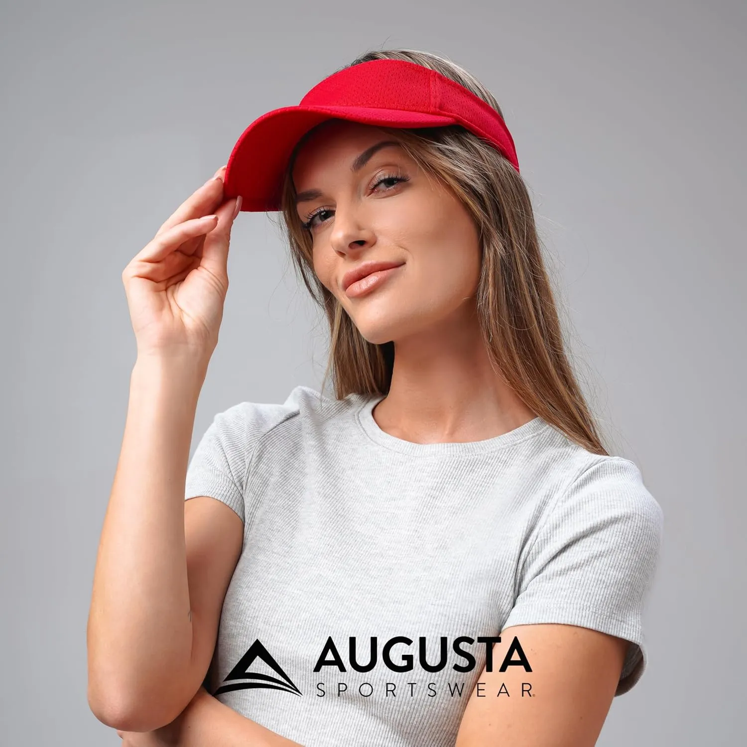 Augusta Sportswear Women's Athletic Mesh Visor - Stylish Sun Hat for Golf, Running, and Outdoor Activities