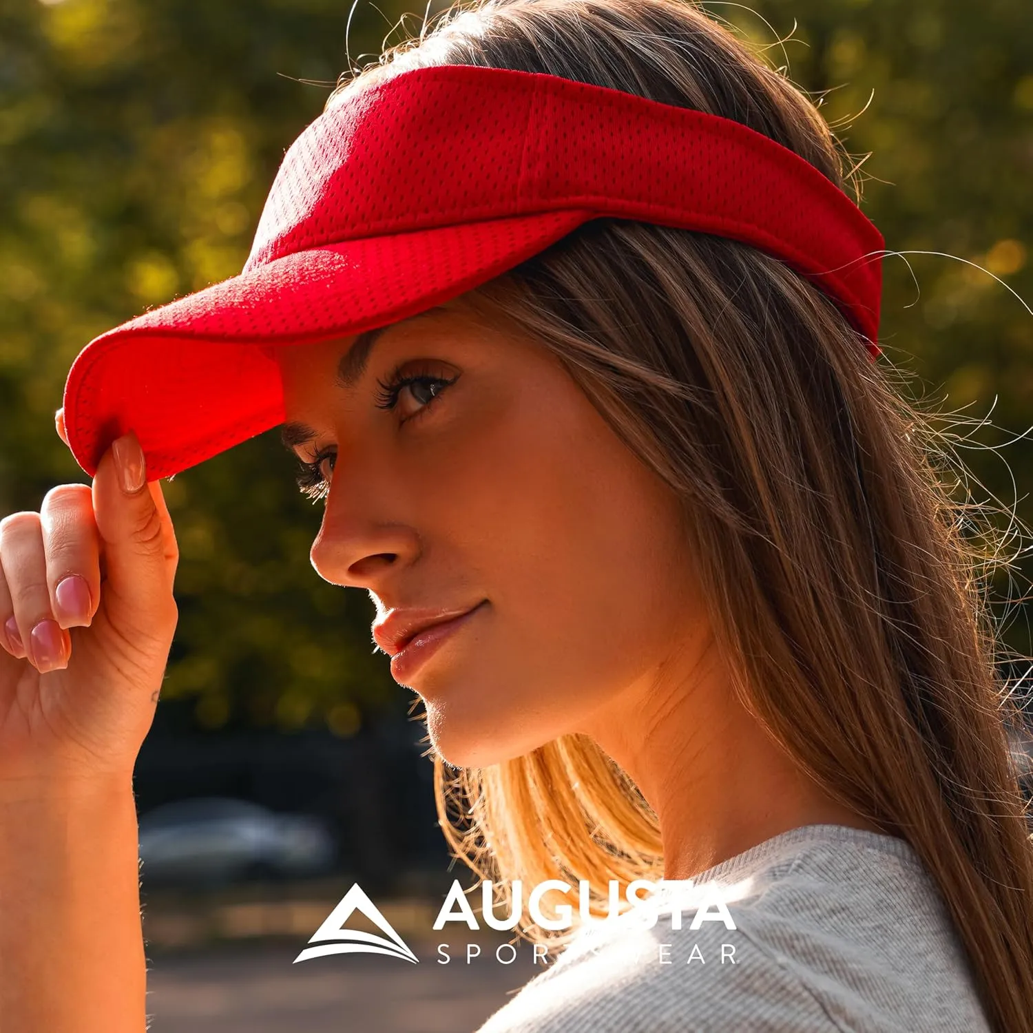 Augusta Sportswear Women's Athletic Mesh Visor - Stylish Sun Hat for Golf, Running, and Outdoor Activities