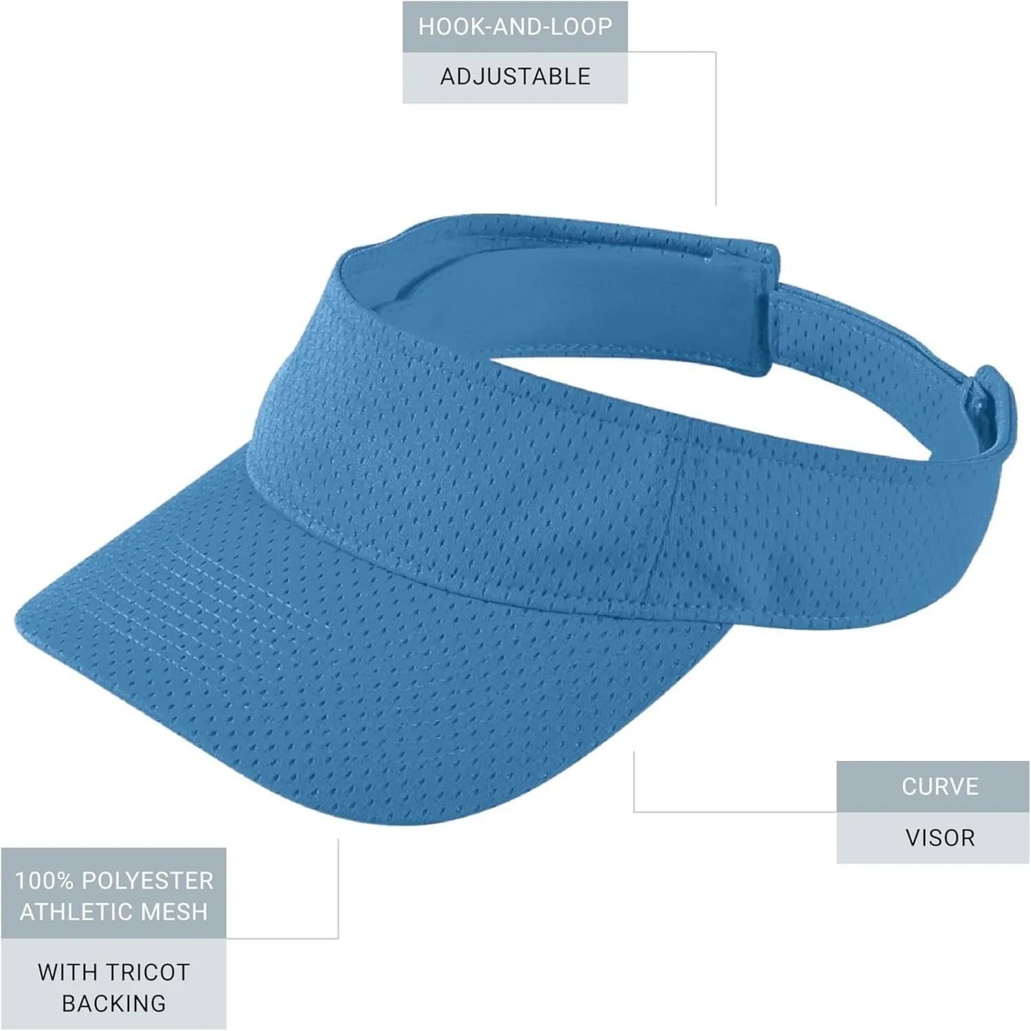 Augusta Sportswear Women's Athletic Mesh Visor - Stylish Sun Hat for Golf, Running, and Outdoor Activities