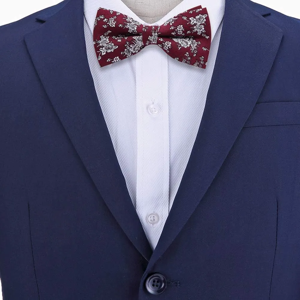 AUSKY 8 PACKS Elegant Adjustable Pre-tied Bow Ties for Men Boys (1&4&5&6&8 Pack for option)