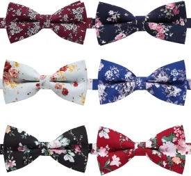 AUSKY 8 PACKS Elegant Adjustable Pre-tied Bow Ties for Men Boys (1&4&5&6&8 Pack for option)