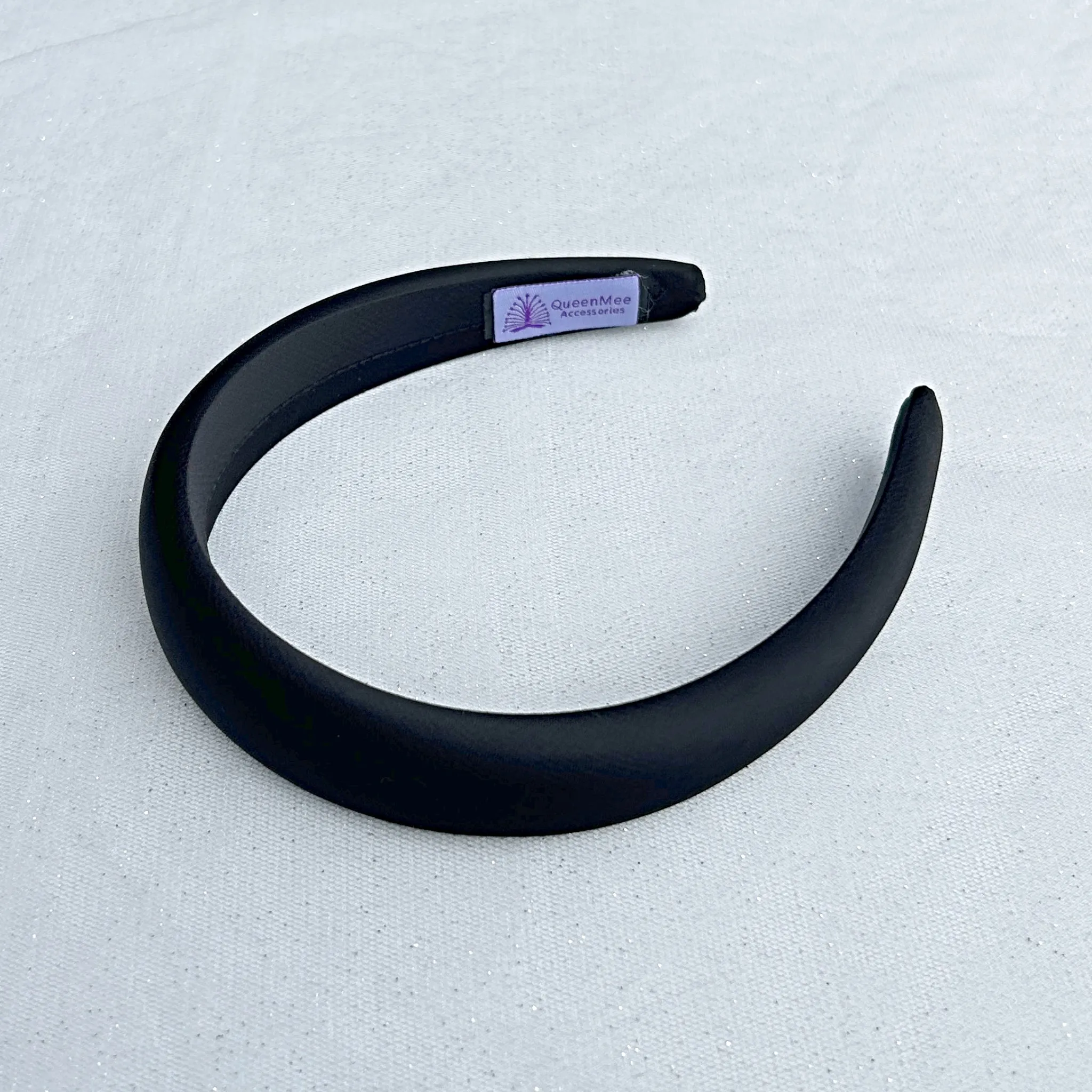 Black Headband Black Hair Band Satin