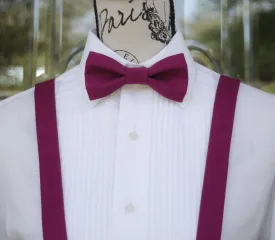 Boysenberry Bow Tie and/or Suspenders (217)