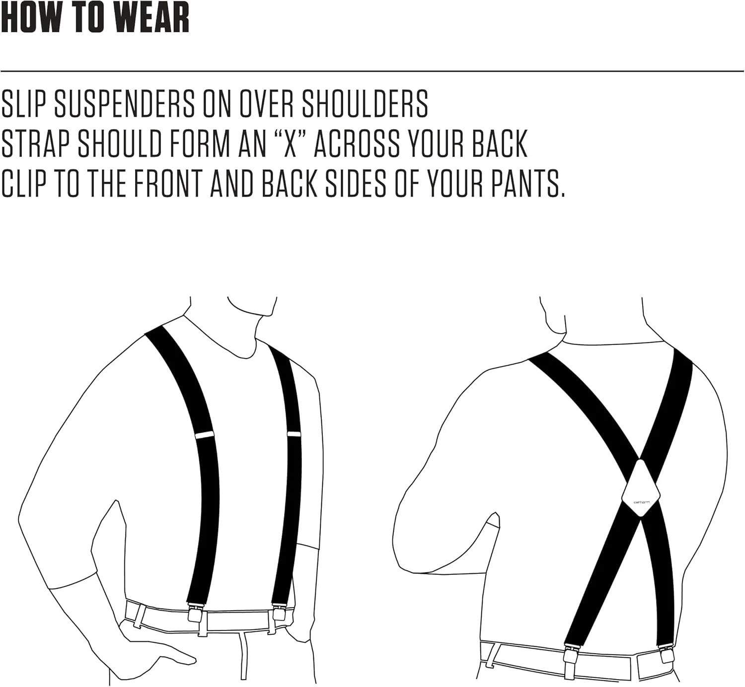 Carhartt Men's A0005520 Rugged Flex Elastic Two-Tone Suspenders