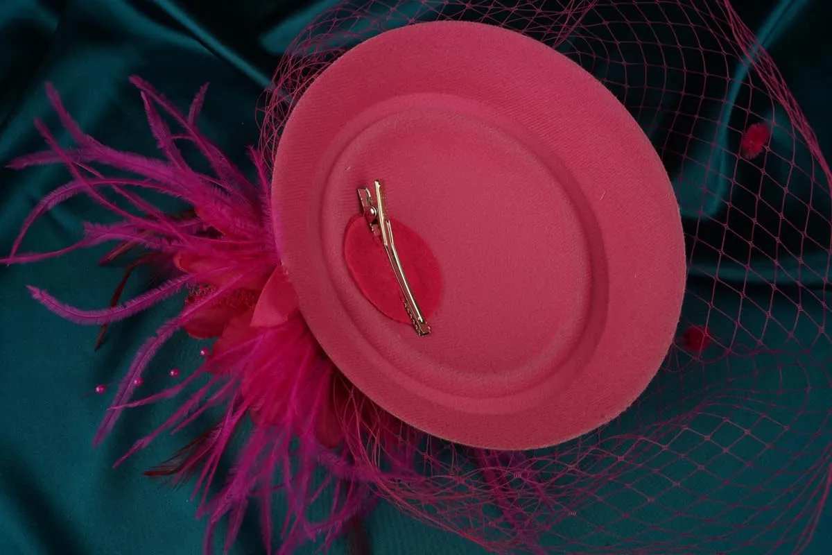 Cizoe Fascinators Hats for Women Pillbox Hat 20s 30s 50s Vintage Feather Headwear Bowler Flower Veil Wedding Tea Party Hat