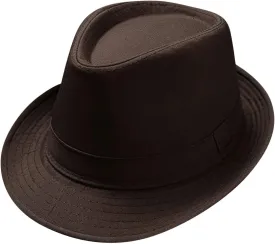 Classic Vintage Structured Fedoras Hats Short Brim Fedora Panama Jazz Hat for Men Women Summer Outdoor Beach Sun Cap