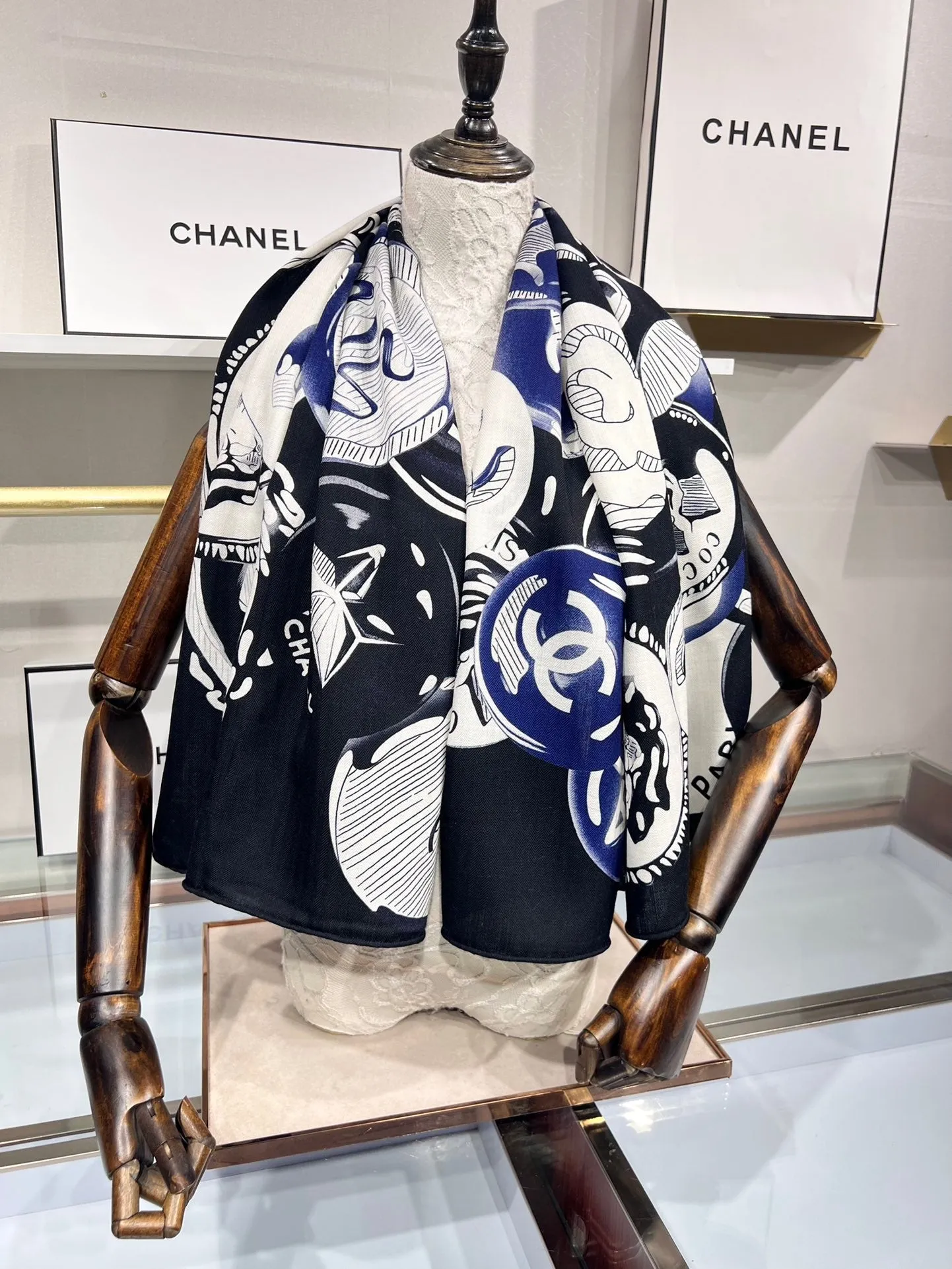 CLTH338 CC Cashmere Square Scarf / 140x140cm(55.1x55.1in)