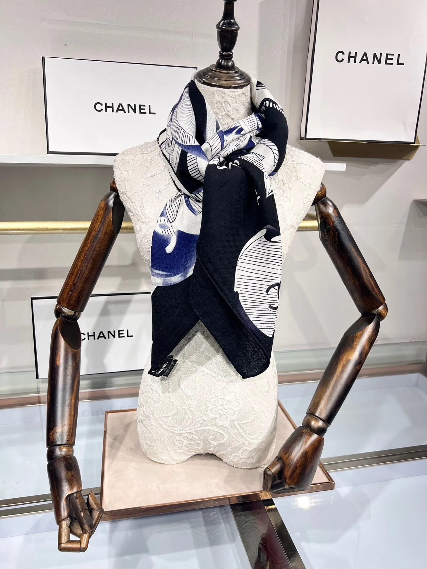 CLTH338 CC Cashmere Square Scarf / 140x140cm(55.1x55.1in)