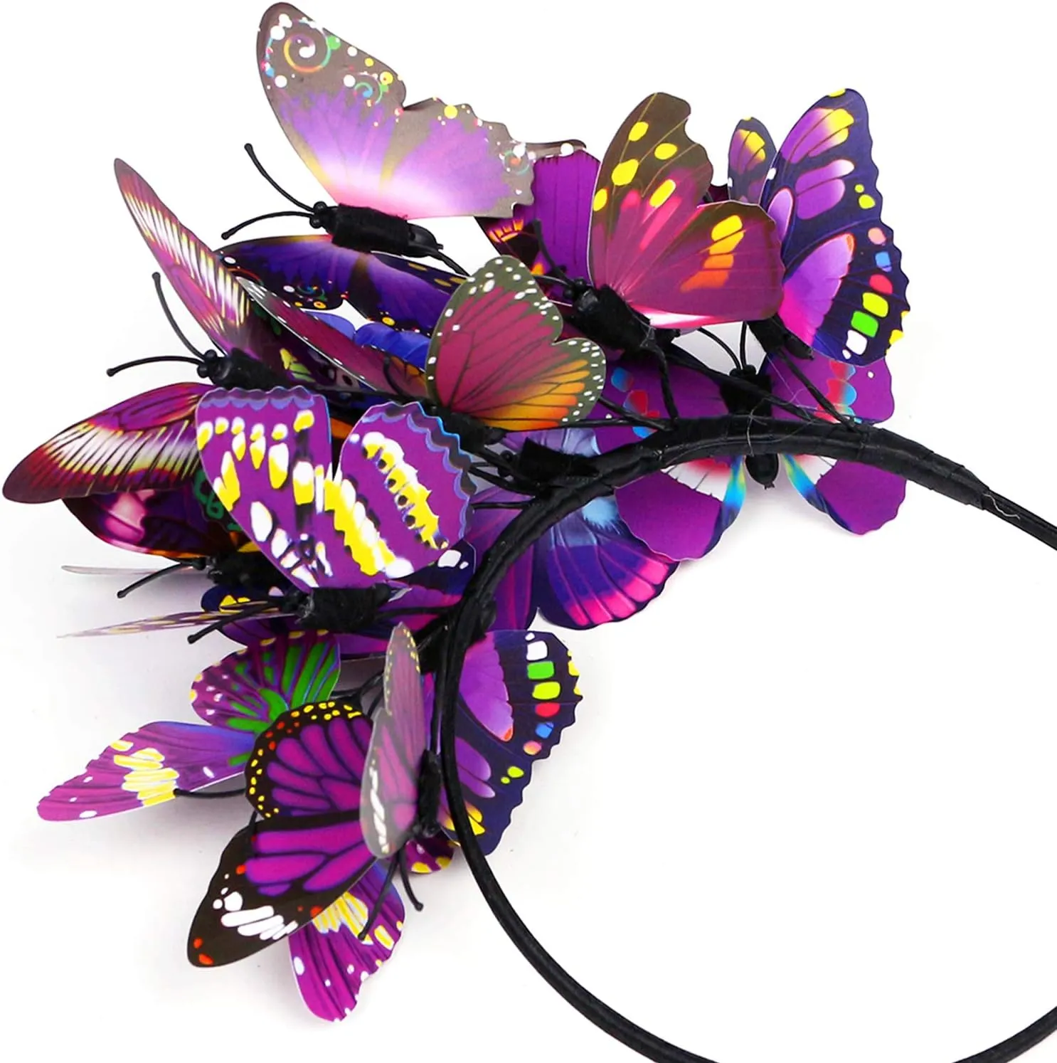 Coucoland Butterfly Fascinator Hat Monarch Butterfly Headband Crown Tea Party Halloween Costume Headpiece