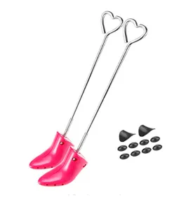 Dinamon Ladies Boot Stretchers Boot Shapers- Adjust the Width of Boot Forefront , Red, Medium