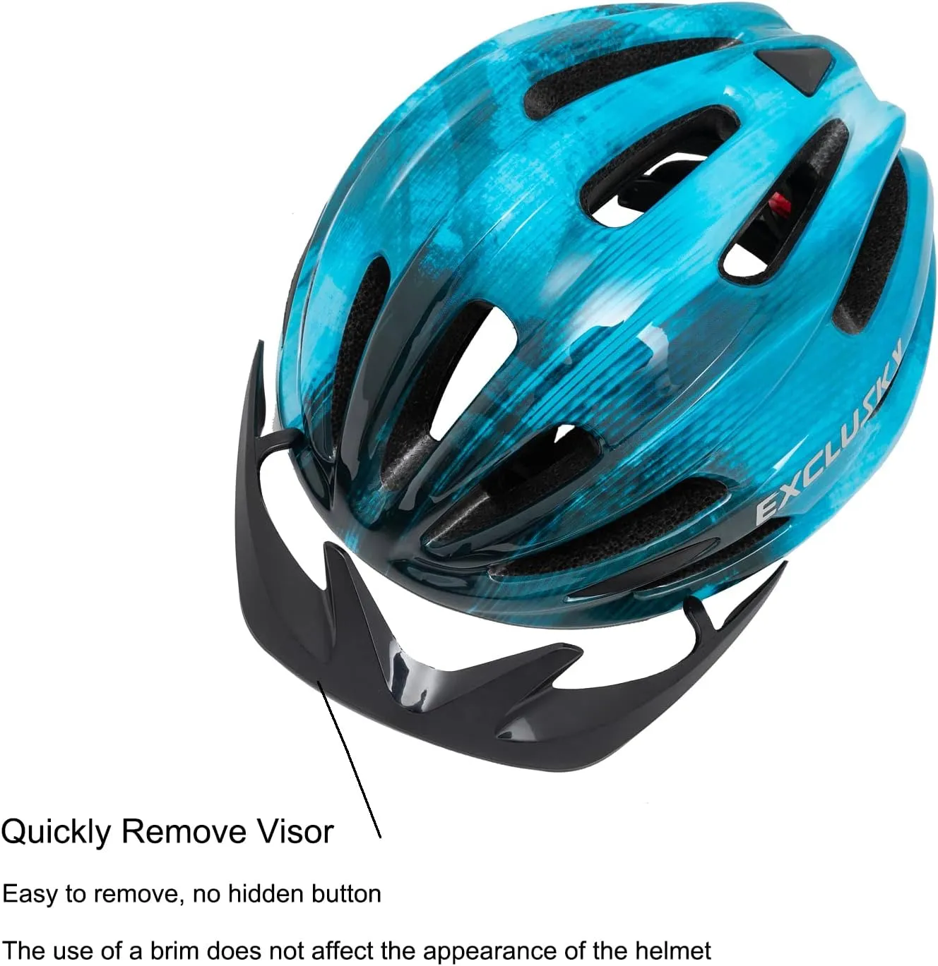 Exclusky Kids Bike Helmet with LED Light  Adjustable Multi-Sport Youth Helmet for Boys & Girls, Ages 5-12, Fits 50-57cm, Cycling Safety Gear
