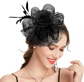 Fascinators for Women, Derby Hats for Lady Tea Party Tea Party Hat for Church Wedding Cocktail