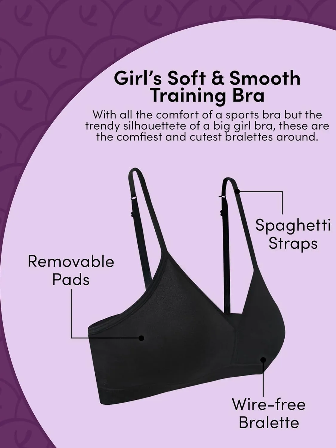 Fruit of the Loom Girls' Soft and Smooth Training Bra