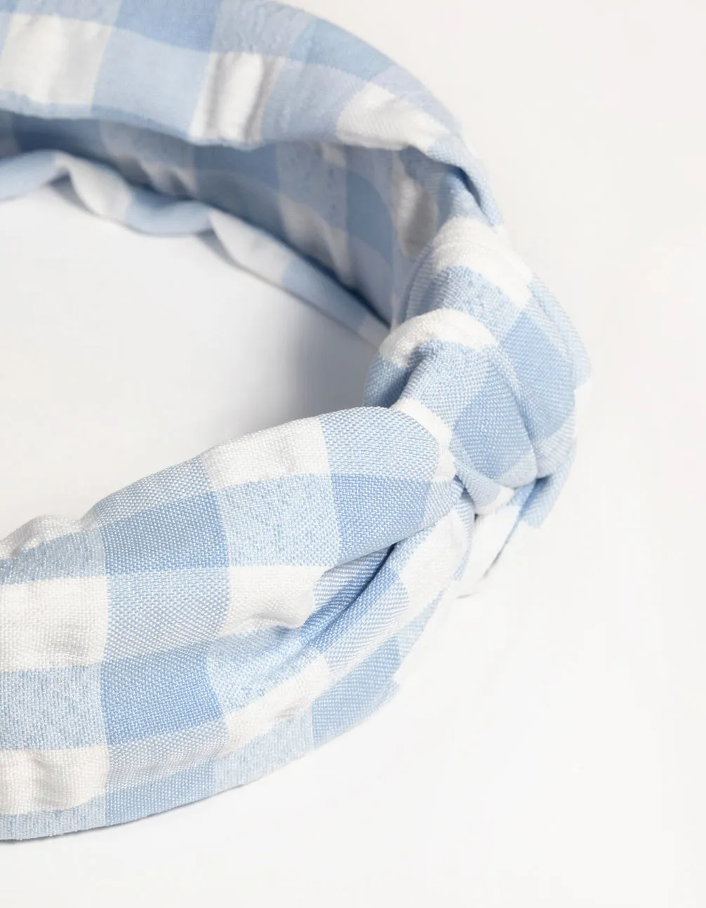 Gingham Knot Alice Band