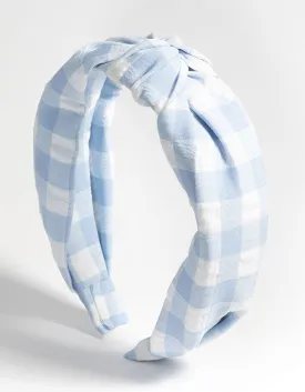 Gingham Knot Alice Band