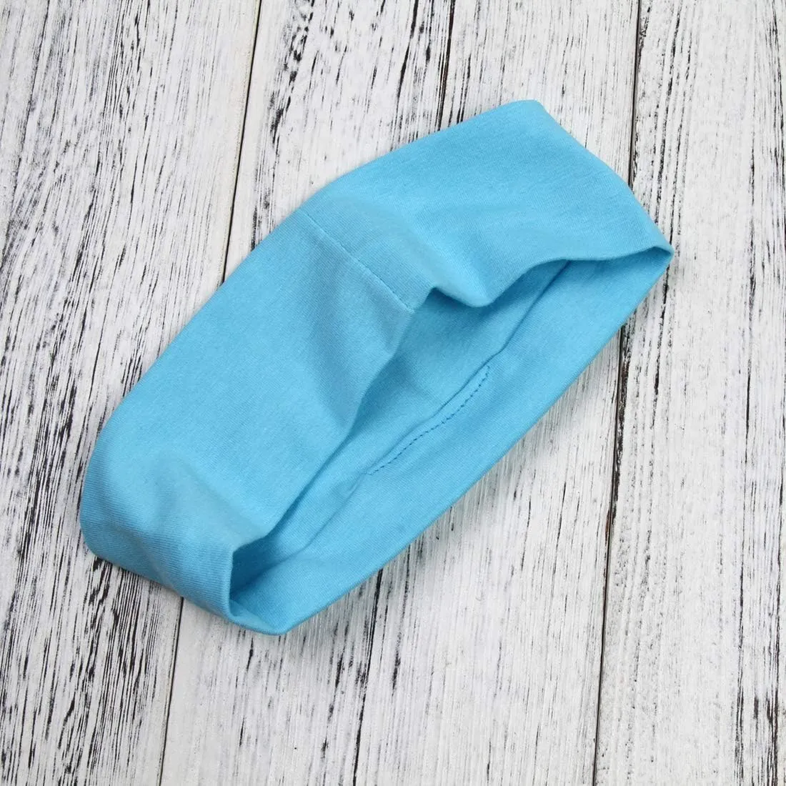 Headbands Hairband Exercise Bands Cotton Soft and Stretchy Elastic Solid Color