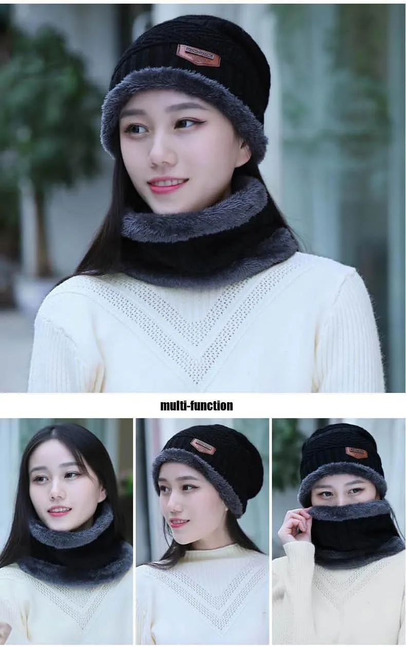 HINDAWI Womens Slouchy Beanie Winter Hat Knit Warm Snow Ski Skull Outdoor Cap
