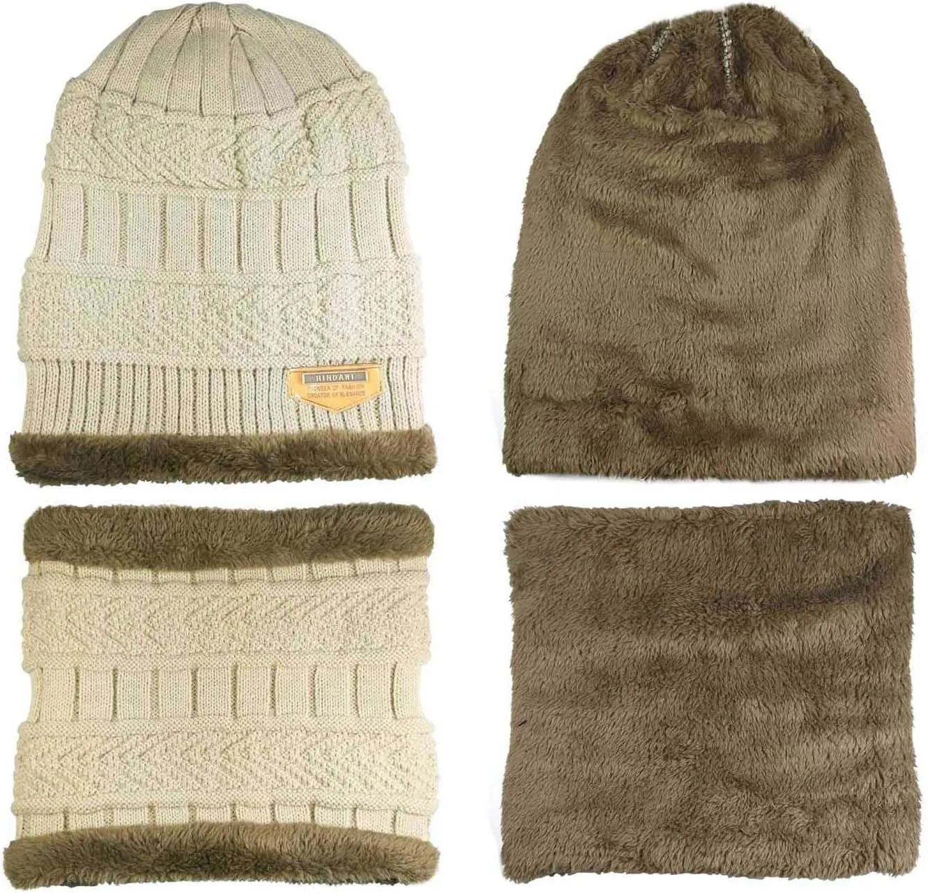 HINDAWI Womens Slouchy Beanie Winter Hat Knit Warm Snow Ski Skull Outdoor Cap