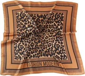 JN&LULU Women's satin square scarf Fashion pattern large hair scarf wrap headscarf 35" x 35"