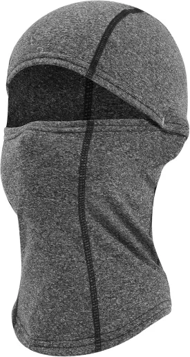 Kids Balaclava Ski Mask Scarf, Kids Fleece Gaiter Cold Weather Full Face Mask for Boys & Girls - Black