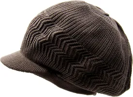 Knitted Cotton Rasta Slouchy Beanie Visor