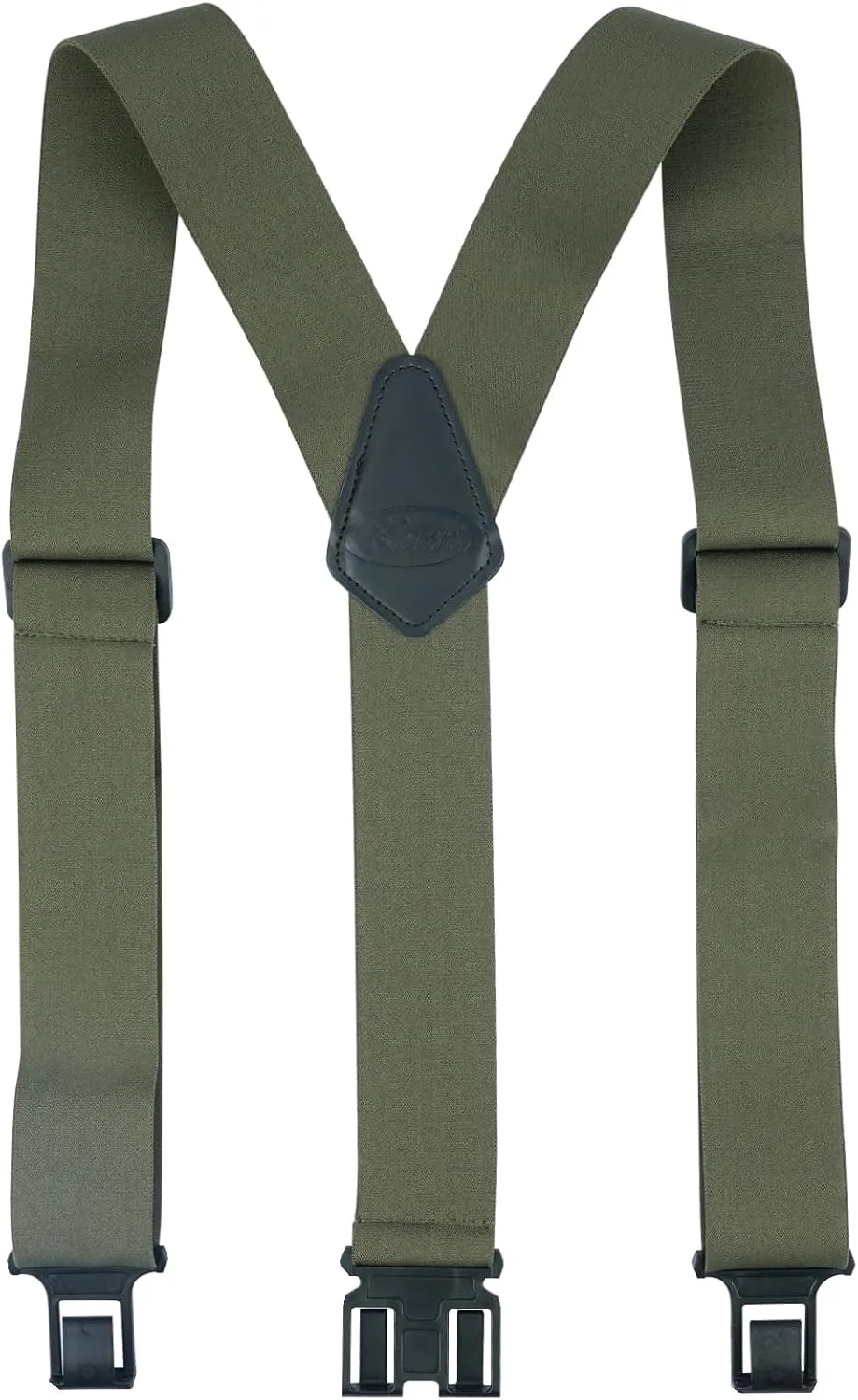 KUNN Men's 1.5 inch Adjustable Y Back Suspender,Elastic Hook End Suspenders