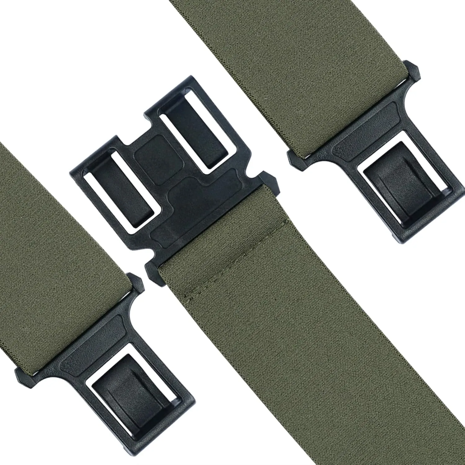KUNN Men's 1.5 inch Adjustable Y Back Suspender,Elastic Hook End Suspenders
