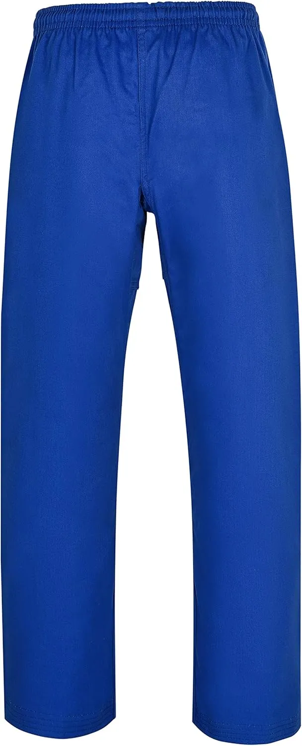 MACS Karate gi Martial Arts Elastic Drawstring Karate Uniform For Kids & Adult Lightweight Student Gi with Free Belt