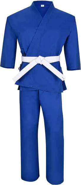 MACS Karate gi Martial Arts Elastic Drawstring Karate Uniform For Kids & Adult Lightweight Student Gi with Free Belt