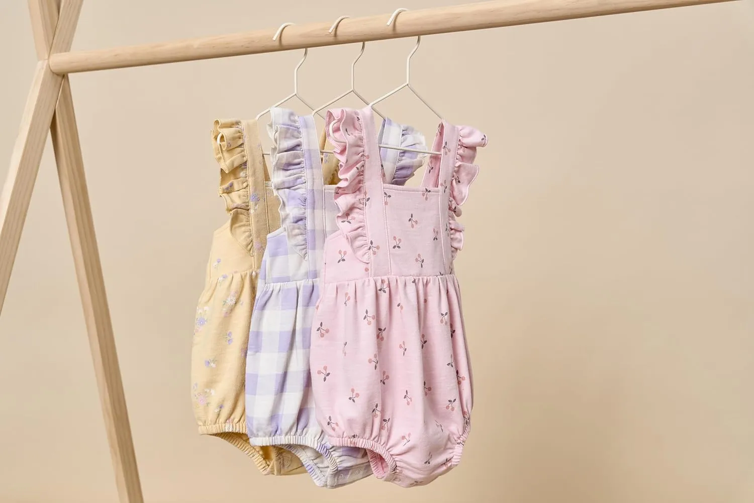 Modern Moments by Gerber Baby Girls' Sleeveless French Terry Romper