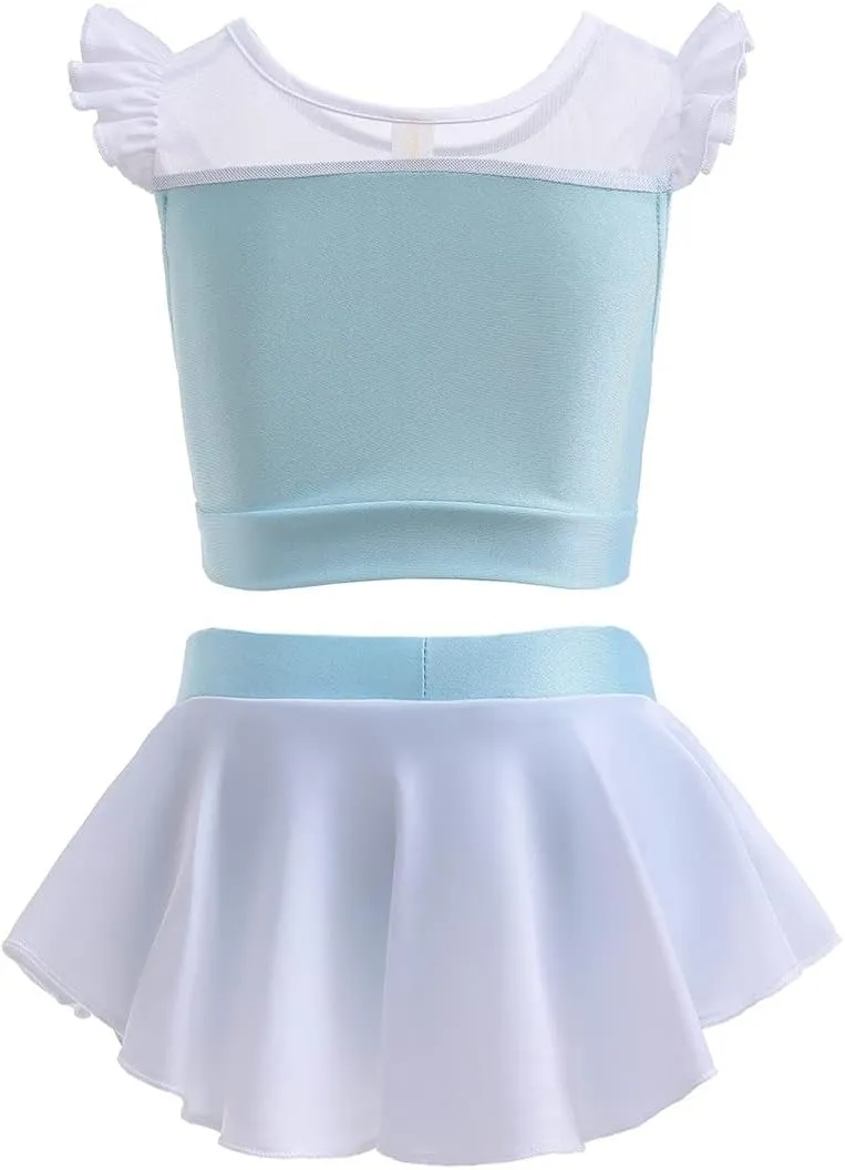 MYRISAM Girls Princess Two-Piece Tankini Swimsuits Party Bathing Suits Ruffles Beach Surf Swimming Swimwear Bikini Set
