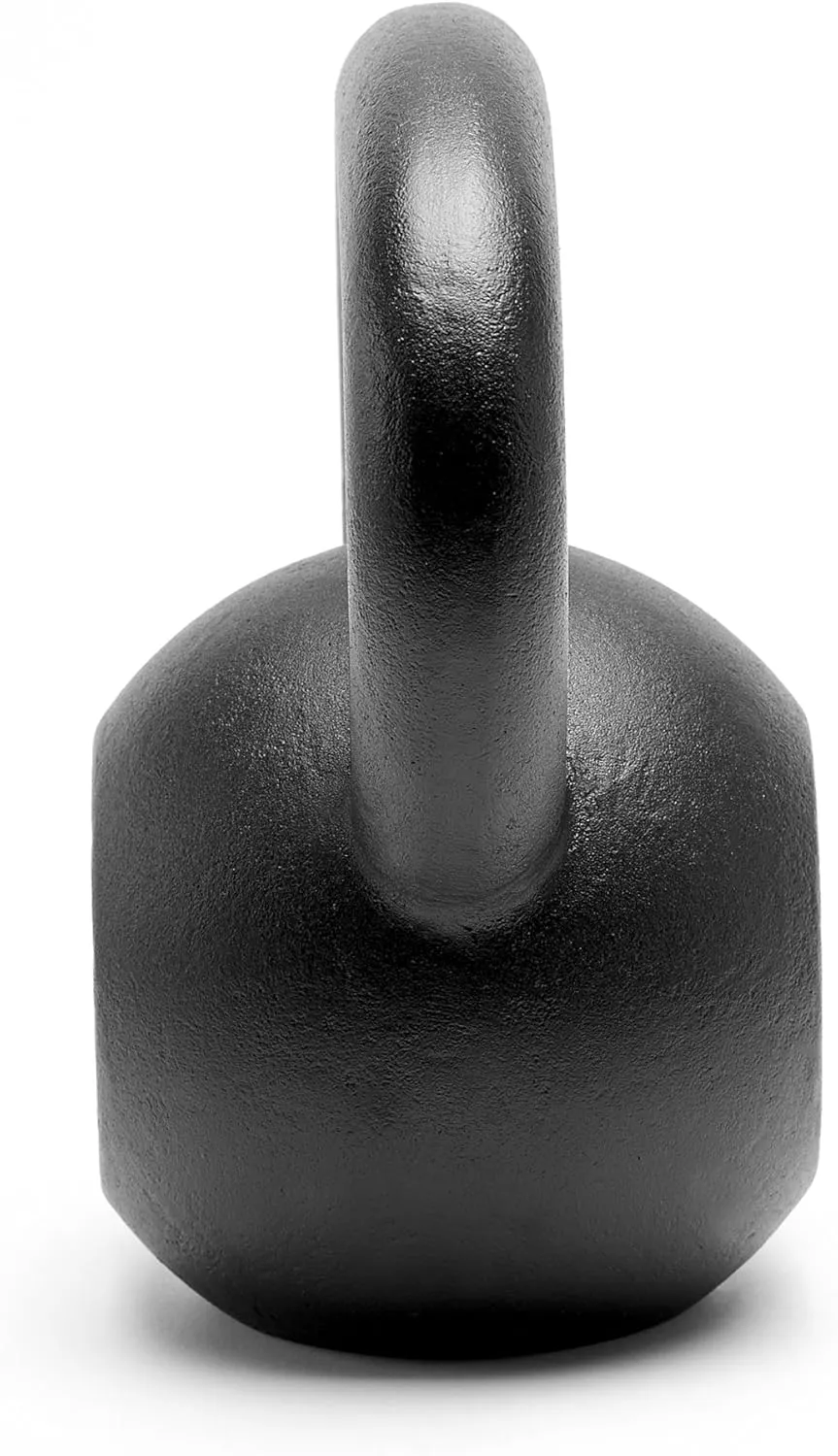 Premium Powder Coated Solid Cast Iron Kettlebell Weights 5, 10, 15, 20, 25, 30, 35, 40, 45 lbs