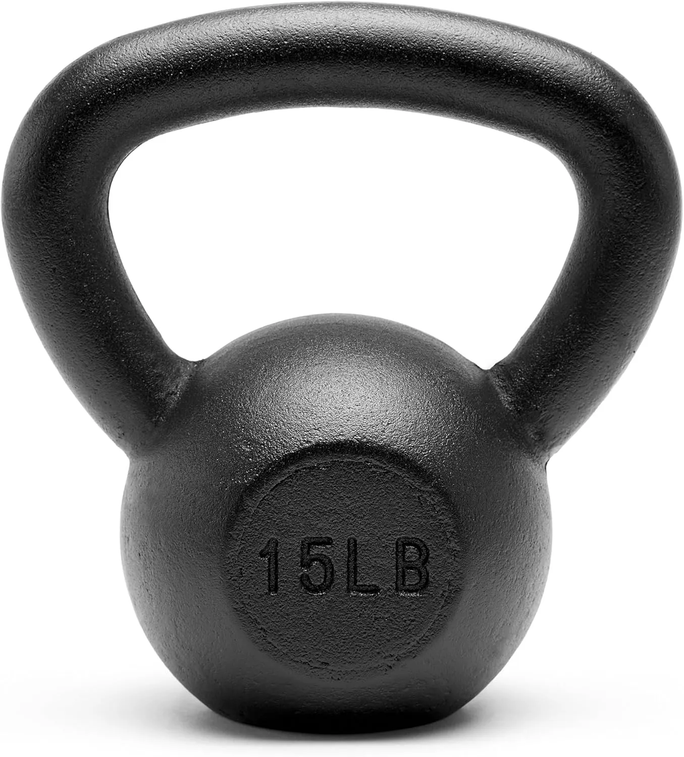 Premium Powder Coated Solid Cast Iron Kettlebell Weights 5, 10, 15, 20, 25, 30, 35, 40, 45 lbs