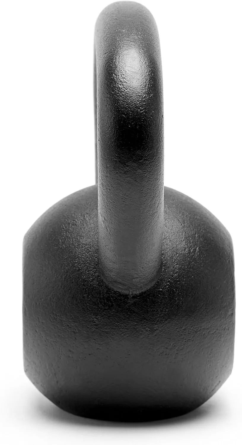 Premium Powder Coated Solid Cast Iron Kettlebell Weights 5, 10, 15, 20, 25, 30, 35, 40, 45 lbs