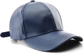 PU Leather Baseball Cap Unisex Solid Color Classic Low Profile Dad Hat