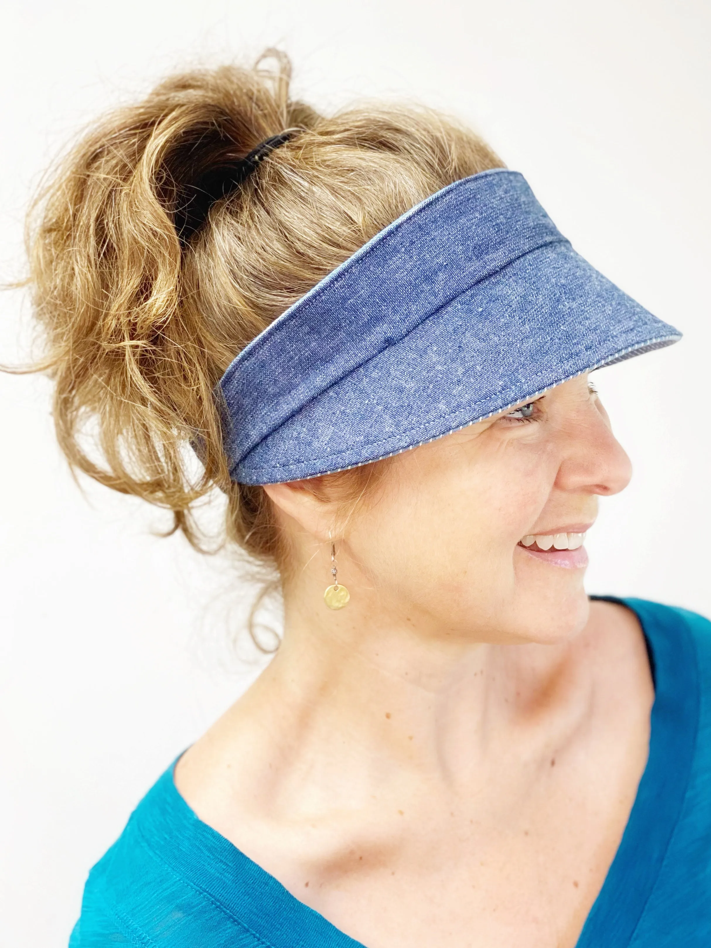 Ready to Ship, Small Women's Sun Visor, Summer Hat for Women, Running Visor for Women, Visor for Summer