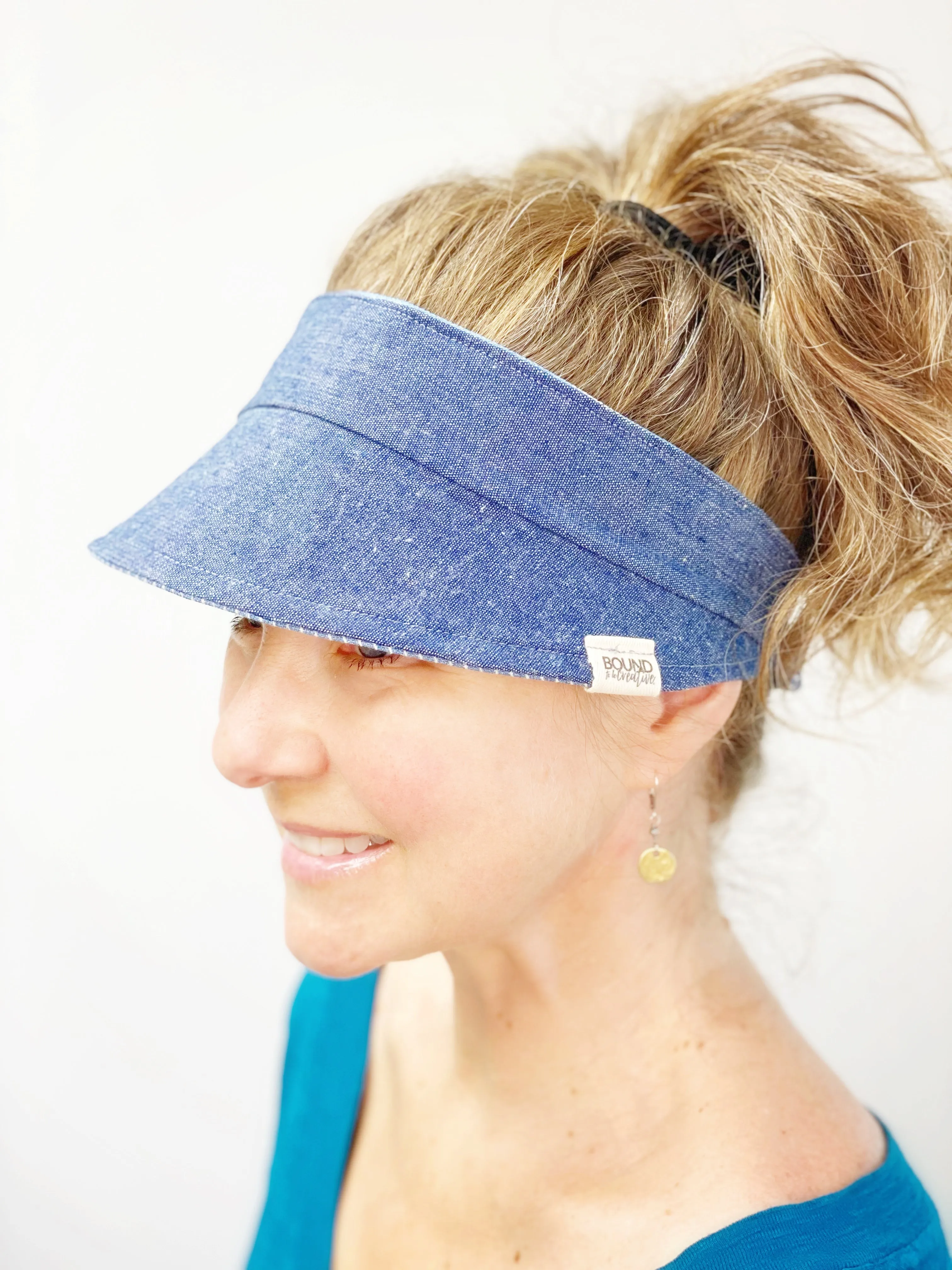 Ready to Ship, Small Women's Sun Visor, Summer Hat for Women, Running Visor for Women, Visor for Summer