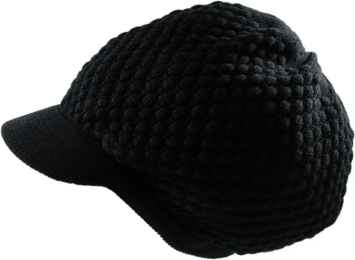 RW Unisex Cotton Rasta Beanie Visor (More Colors)