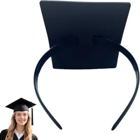 SARATA Graduation Cap Headband, Grad Cap Band with Adhesive Felt, Hair Band Hat Accessories for Graduates