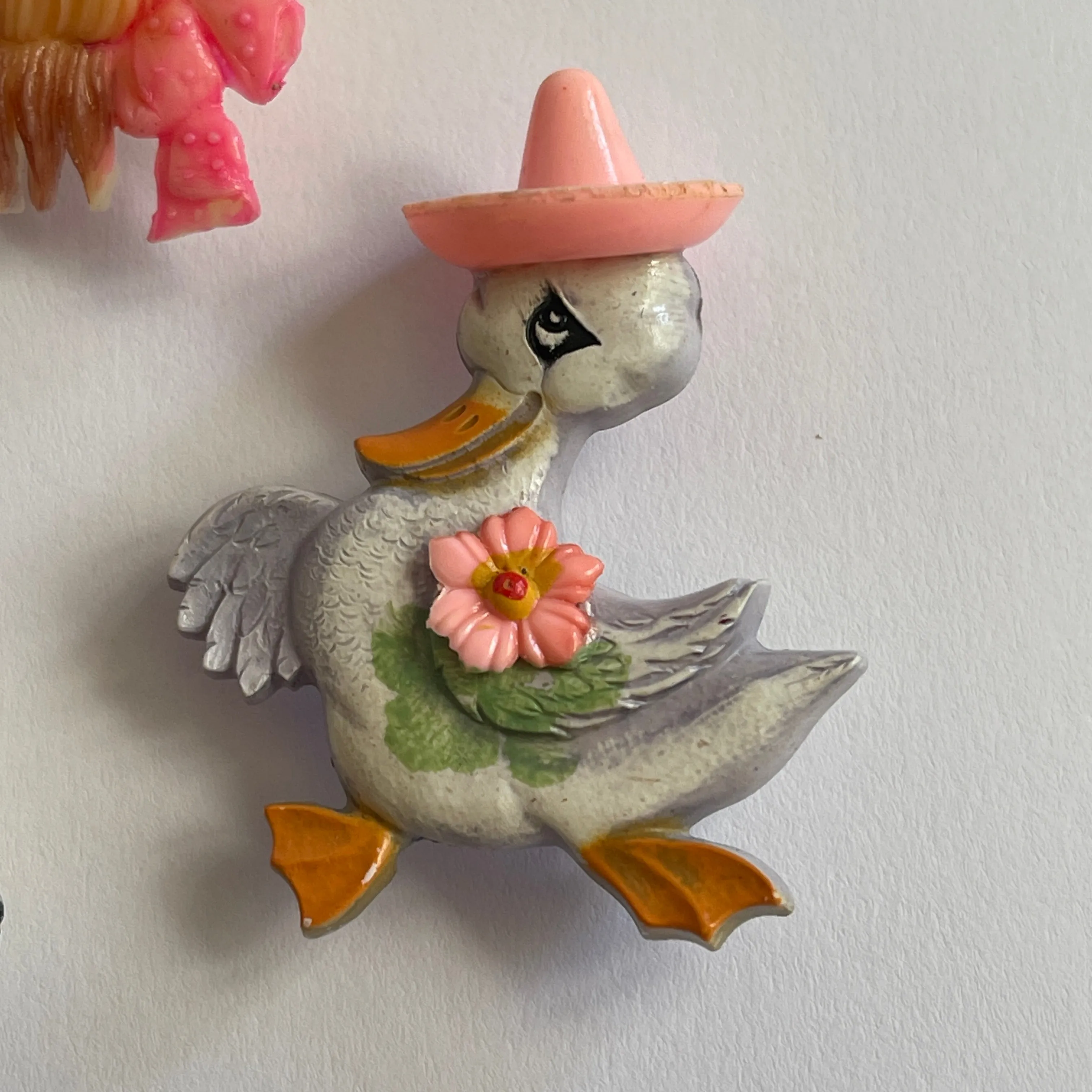 Set of three Mid Century Retro Brooches