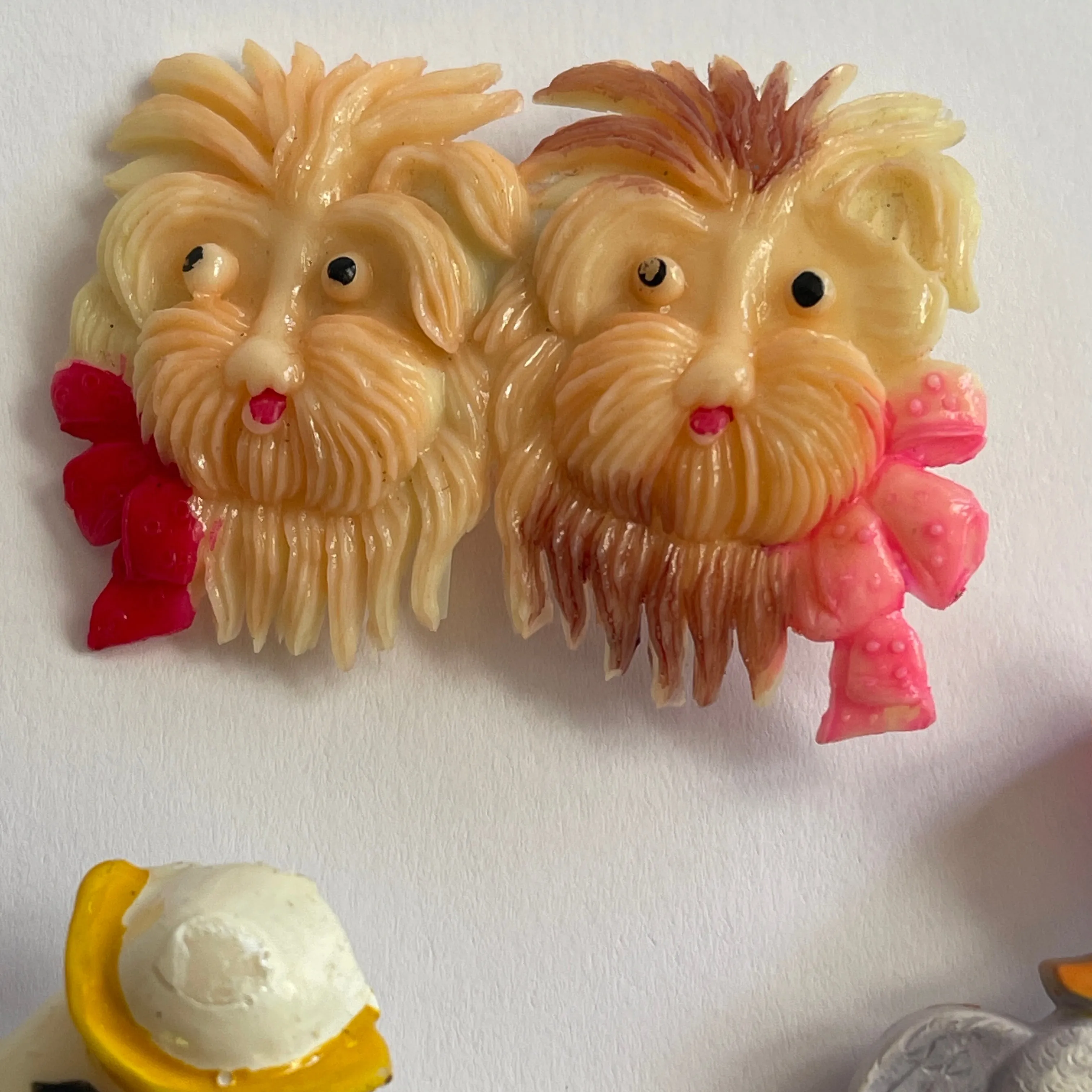 Set of three Mid Century Retro Brooches
